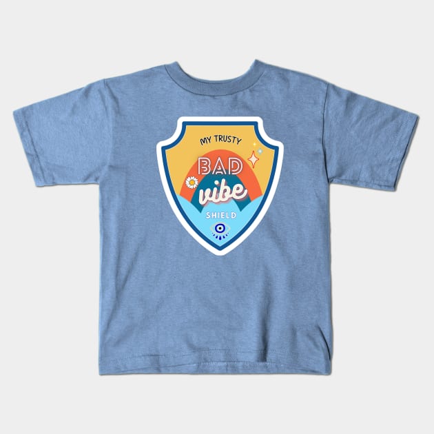 No Bad Vibes Kids T-Shirt by Tiny Baker